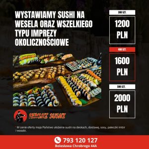 Sushi na imprezy - 300 sztuk