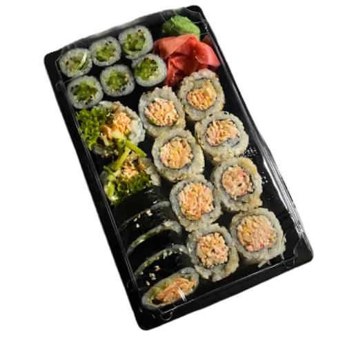 Zdjęcie przedstawia zestaw sushi chiba set